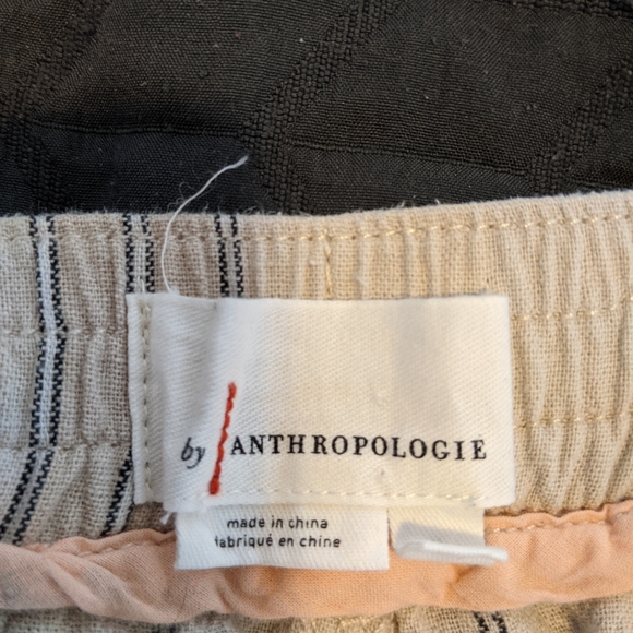 Anthropologie Linen Pants, Light Cream, Size M - Picture 5 of 5
